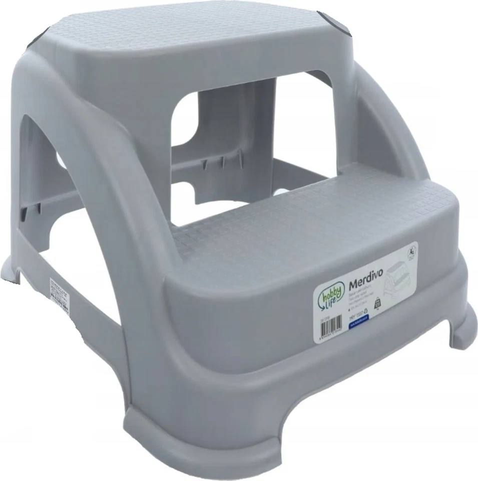 2-stufige Tritthocker Kinder Anti-Rutsch Trittschemel Hocker Badhocker - Bild 2 von 2