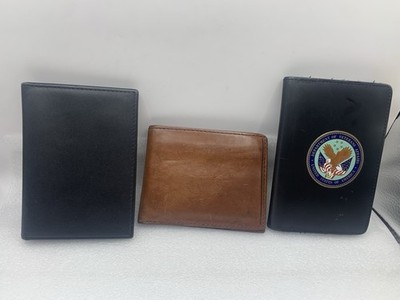 Lot Of 3 Wallet/ ID Badge Holders Dept Of Veteran Affairs Stafford Wallet BN