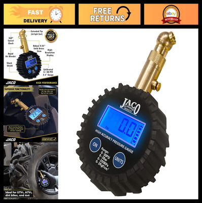 #ad JACO Elite Digital Low Pressure Tire Gauge 30 PSI $59.99