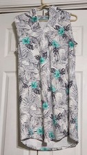 Pre-Owned Tommy Bahama Blue Size Medium Shift Knee Length Sleeveless Dress
