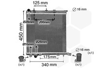 KüHler WasserküHler Passend FüR Peugeot 208 207 CitroëN C3 II C2 WA WC WK CU KM