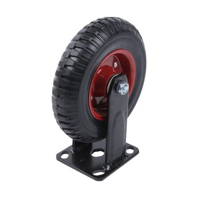 PU Load-Bearing Capacity 518 Pounds Heavy Duty 8'' Caster Wheels Fixed Plate