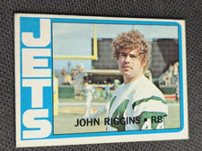 1972 Topps #13 John Riggins New York Jets Rookie Football Card- EX. rookie card picture