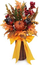 6 Bundles Artificial Fall Flowers for Decoration Fake Sunflowers Bouquet Silk Da