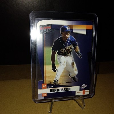 2002 Donruss Fan Club - Rickey Henderson #68 / Rare Die-Cut - In Sleeve /Exe/NMT