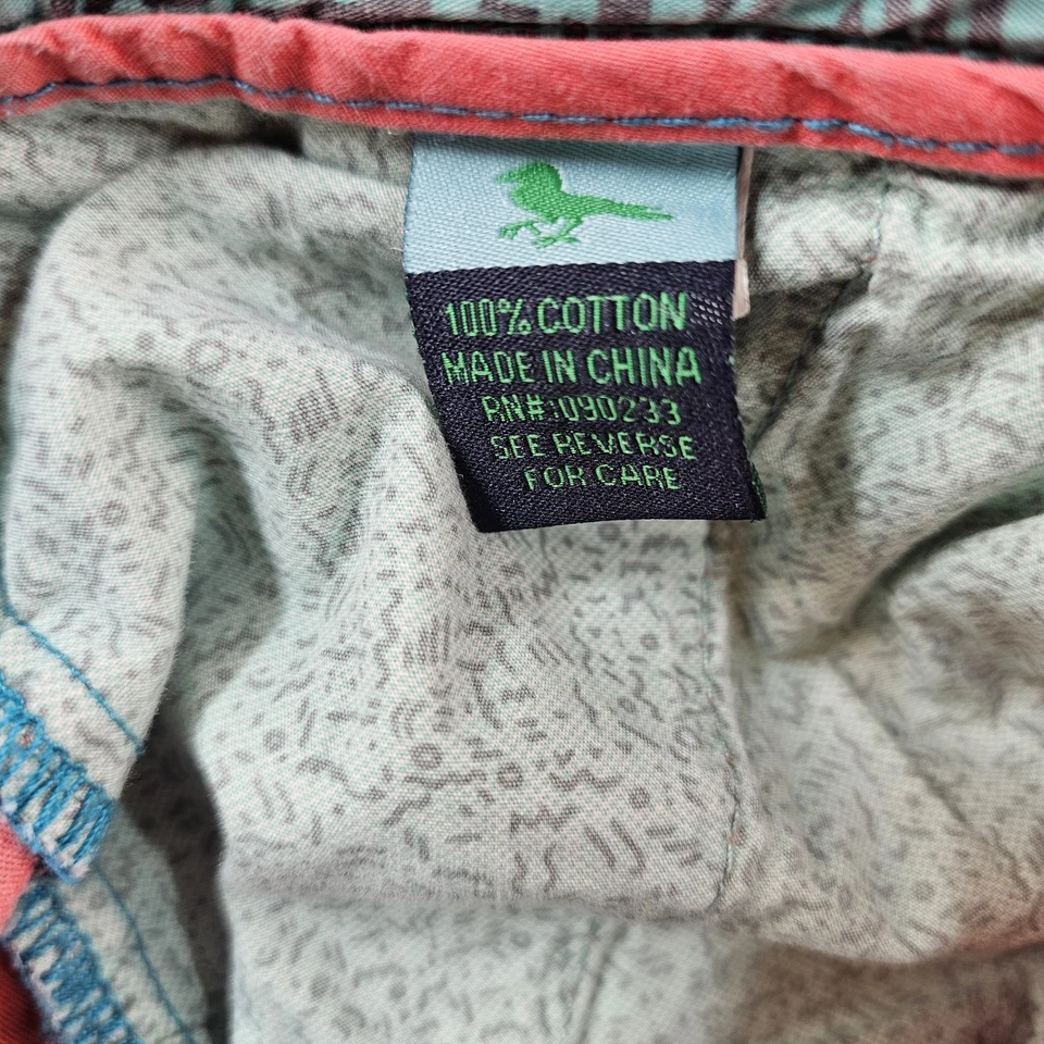 Pantalones Cortos Chinos Modernos Diversión Para Hombre Rosa Salmón Verde Tropical Hawaiano Preppy Foto 4 de 4