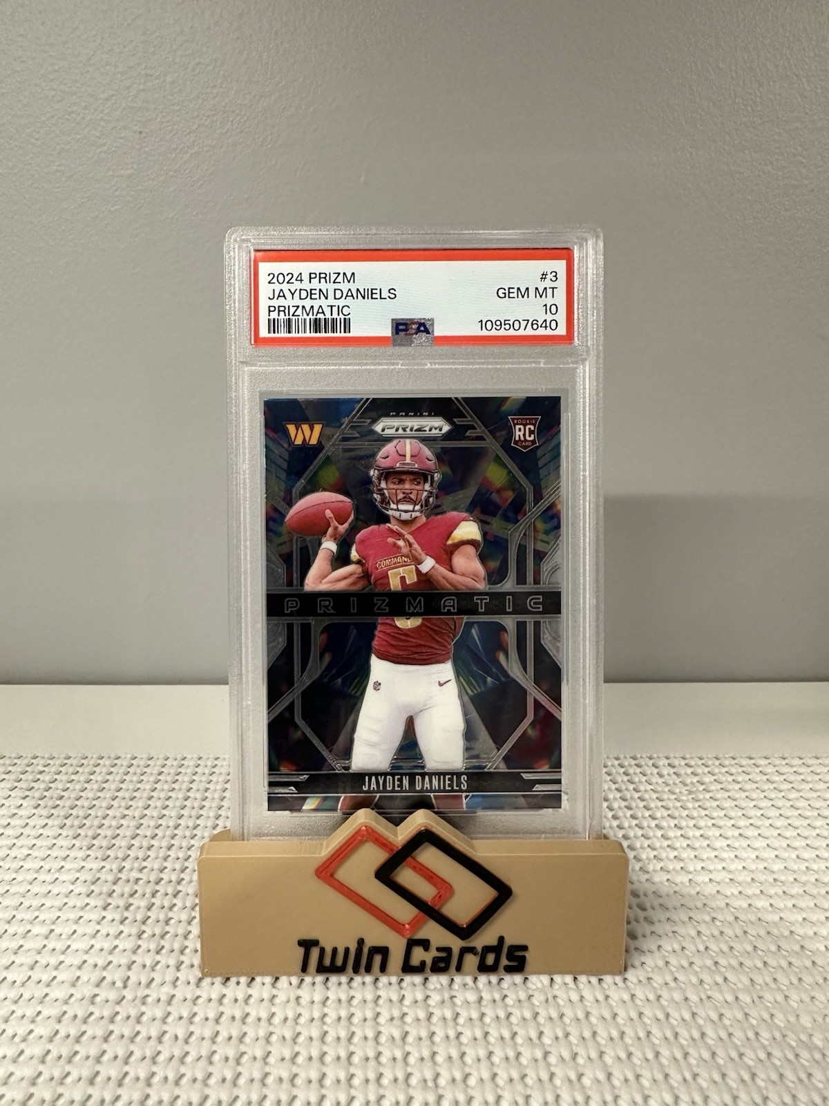 Jayden Daniels Panini Prizm Prizmatic #3 Base