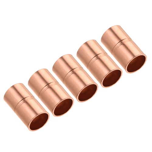 5pack Straight Copper Coupling Fittings 5/16 Inch ID Welding Joint for HVAC