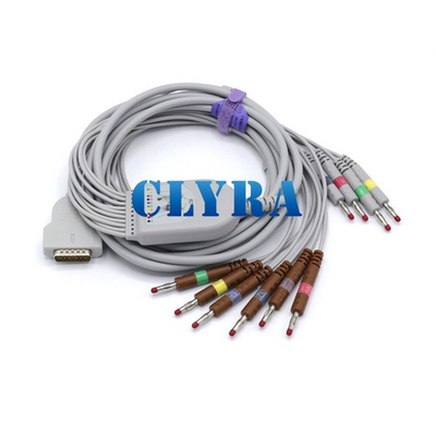 #ad #ad GE Marquette 10 leads Compatible EKG Cable IEC 4.0Banana 15pin $43.80