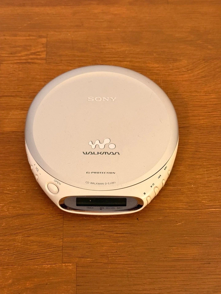 Tragbarer CD Player Sony D-EJ361 Walkman Silber Gebraucht - Bild 1 von 4