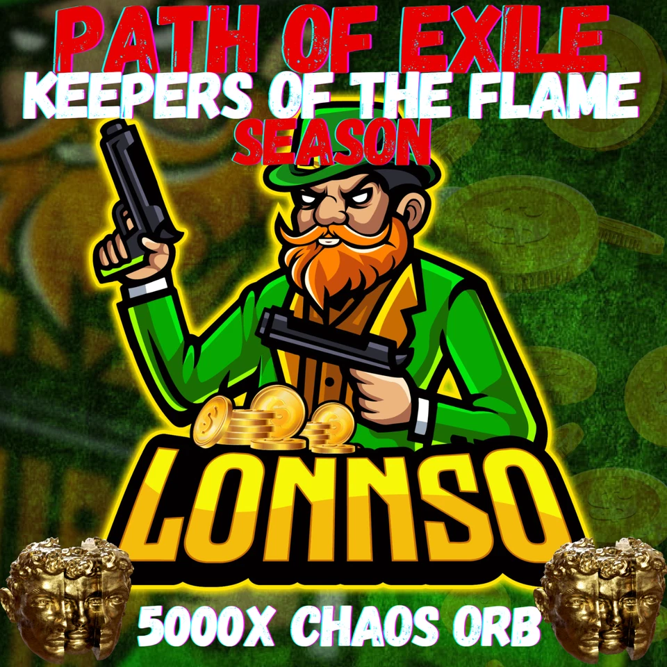 5000x Chaos Orb - Path of Exile 1 - Keepers of The Flame - Season - PC