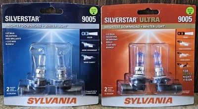 BNIB Sylvania Silverstar & Silverstar Ultra #9005 High Performance Headlights