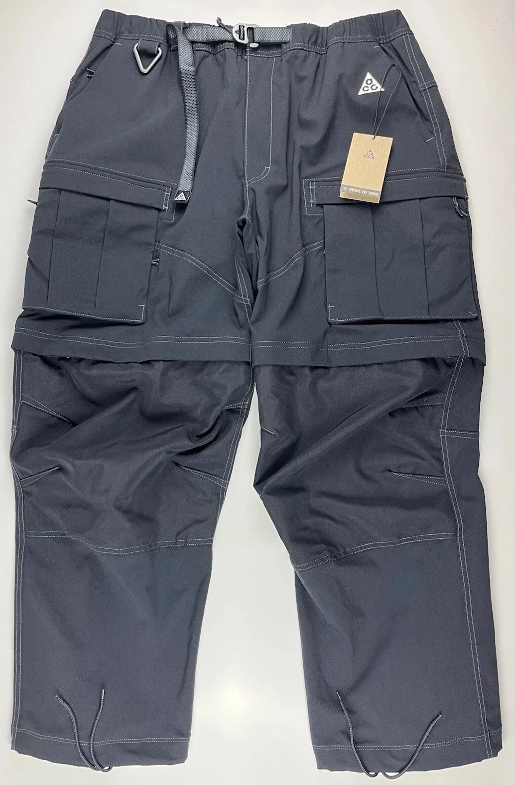 Nike ACG Smith Summit Cargo Pants / Shorts 2-In-1 Black CV0655-011 Size XL NWT
