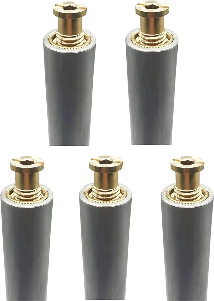 Easy Install 10" Aluminum Tubes & Brass Anchors for Pool Safety Covers - 5 Pack - Image 3 of 4