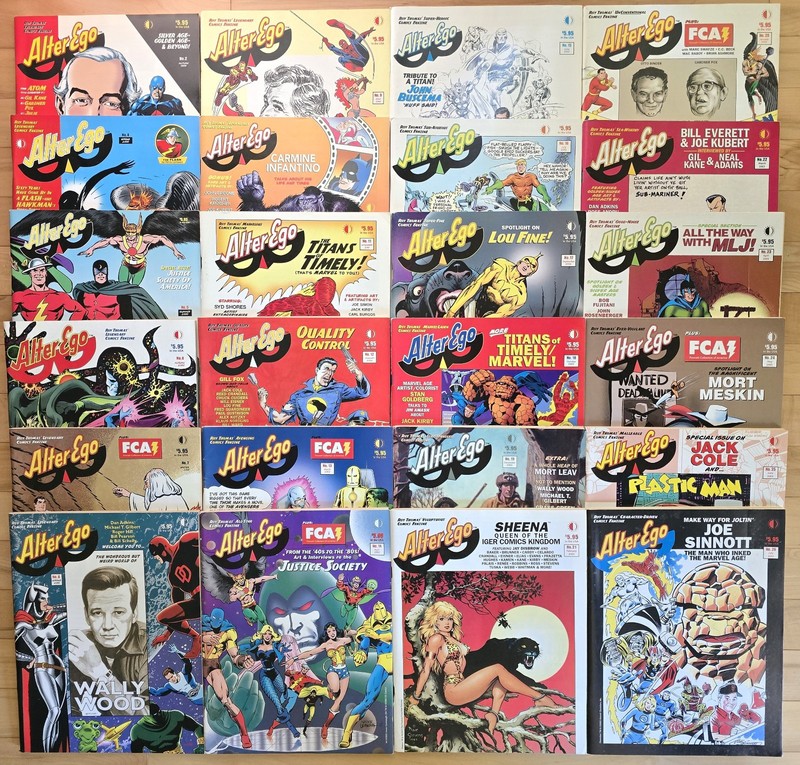 Huge ALTER EGO Comic Book Magazines Lot 0f 24 Issues, #2-26 Assorted, TwoMorrows
