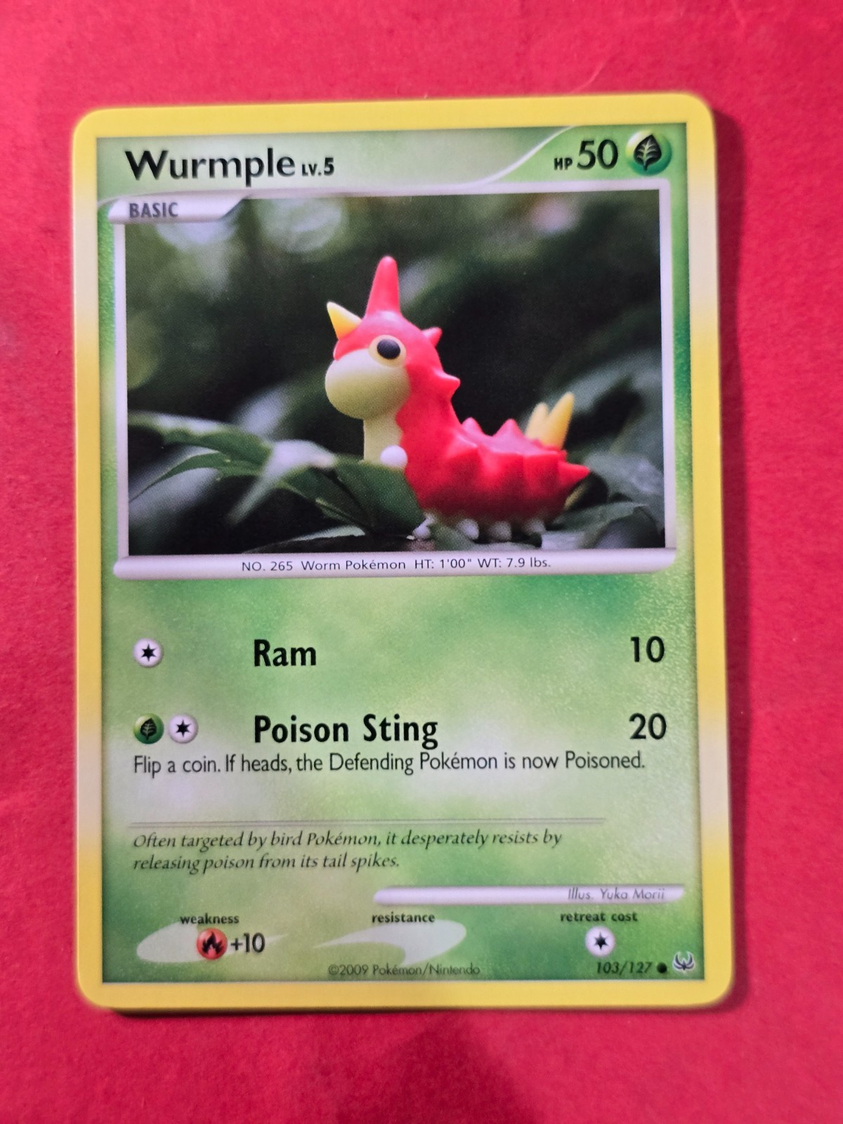 2009 Pokemon TCG Platinum #103 Wurmple, C, NF/H, cd63