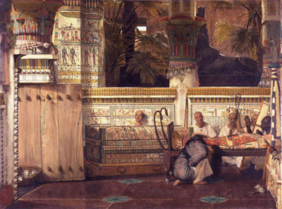 Sir Lawrence Tadema The Egyptian Widow 1872 17''x 22'' Archival Art Print