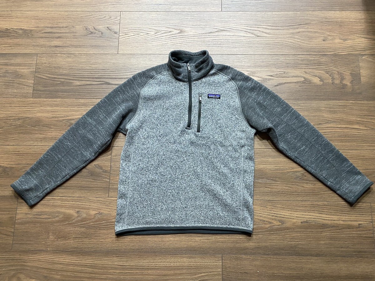 Patagonia Better Sweater 1/4 Zip Fleece Men's Small Nickel Patagonia Better Sweater 1/4 Zip Fleece Men's Small Nickel