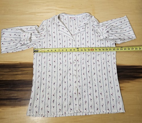 Vtg Bryn Mawr Div of Bobbie Brooks Button Long Sleeve Top Size 38 - Picture 5 of 7