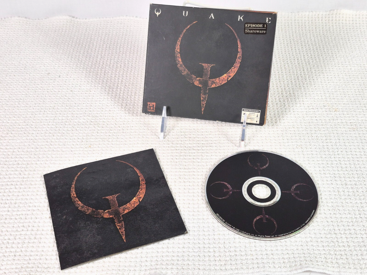 1996 QUAKE EPISODE 1 SHAREWARE CD ROM DISC W/MANUAL id Software | eBay