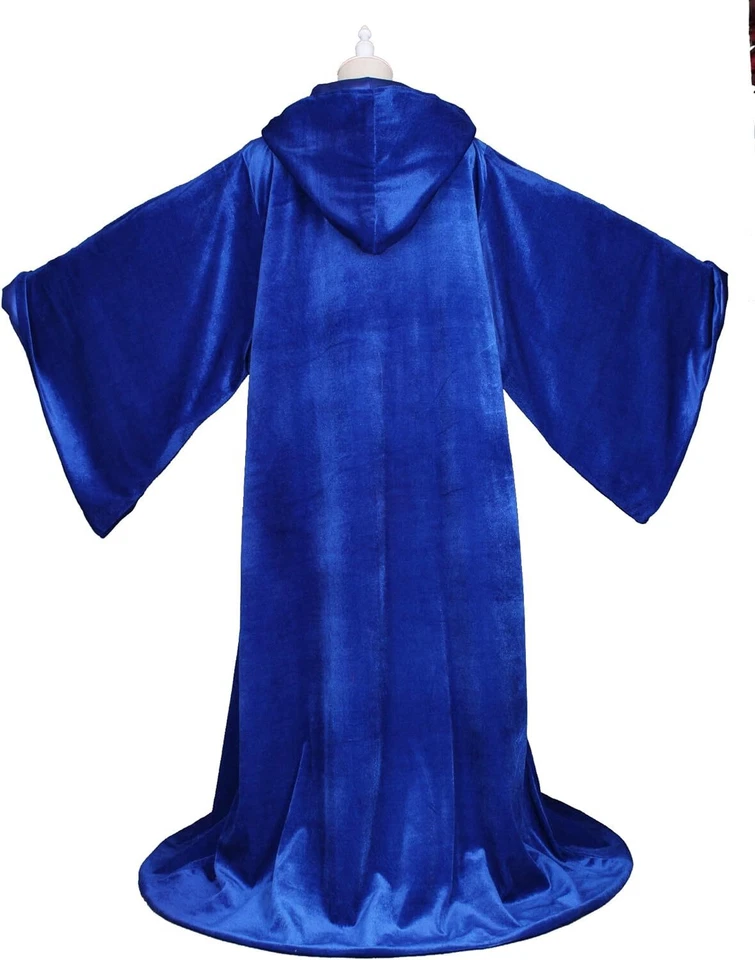 Velvet Wizard Robe Halloween Cloak Cosplay Costume - Image 4 of 4