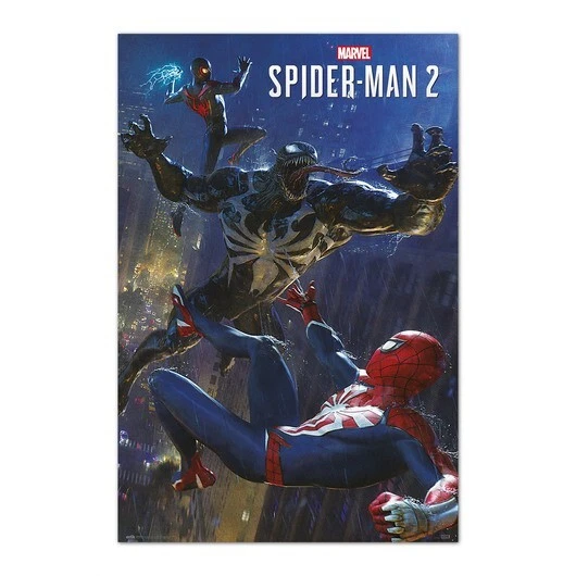 Poster SPIDER-MAN 2 - Trio - Fight (Marvel) 61x91,5cm NEU 59813