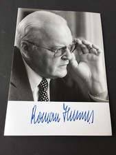 ROMAN DUKE (DIED 2017) 7th Federal President FRG signed autograph card 10 x 15 RARE