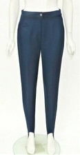 Vtg Wool Blend FELLER HOSEN Womens Stirrup Ski Hiking Pants Navy S 28" waist 