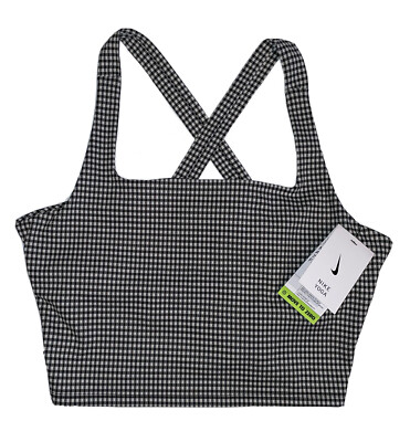 nike gingham sports bra