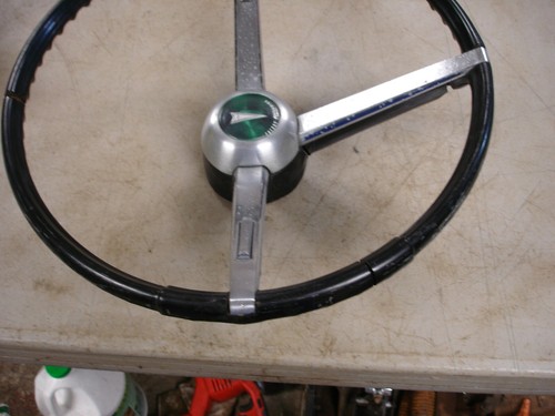 1967 1968 Pontiac GTO LeMans Tempest Firebird Black Steering Wheel Assembly GM - Picture 4 of 13