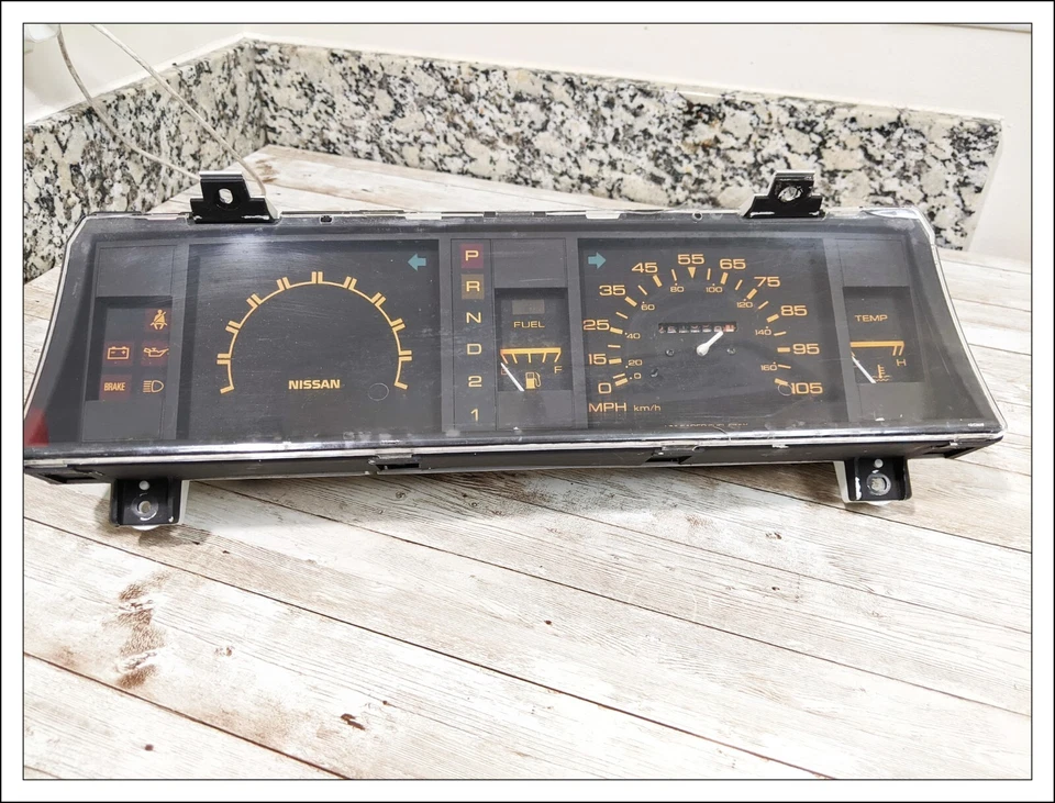 ✅ 1986-1989 Nissan Pathfinder corpo rígido picape cluster velocímetro fabricante de equipamento original - Imagem 3 de 4