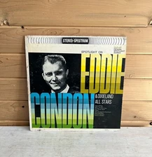 Eddie Condon Dixieland Jazz 1962 Vinyl Design Record LP 33 RPM 12"