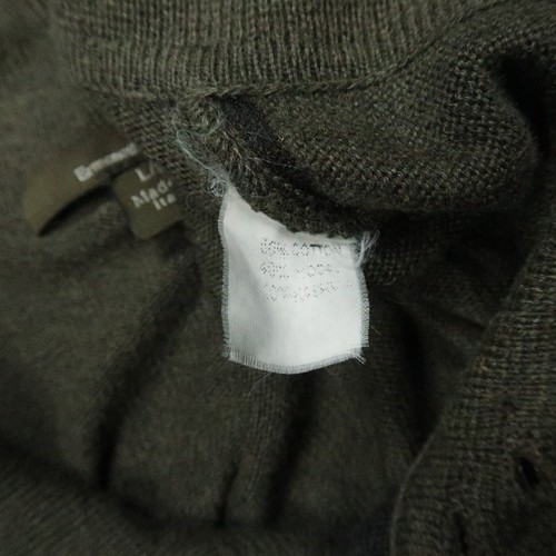 Ermenegildo Zegna Sweater Men Large Green Cashmere Blend Long Sleeve Polo Jumper - Picture 4 of 9