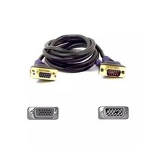 Image of Belkin 15M VGA D-Sub Monitor Display Extension Cable Black F2N025B15MGLD
