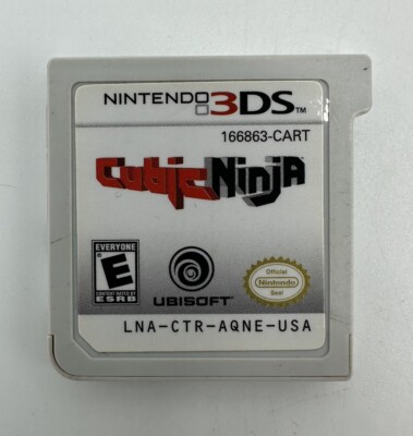 Cubic Ninja (Nintendo 3DS, 2011) Game Cartridge Only Tested Works!