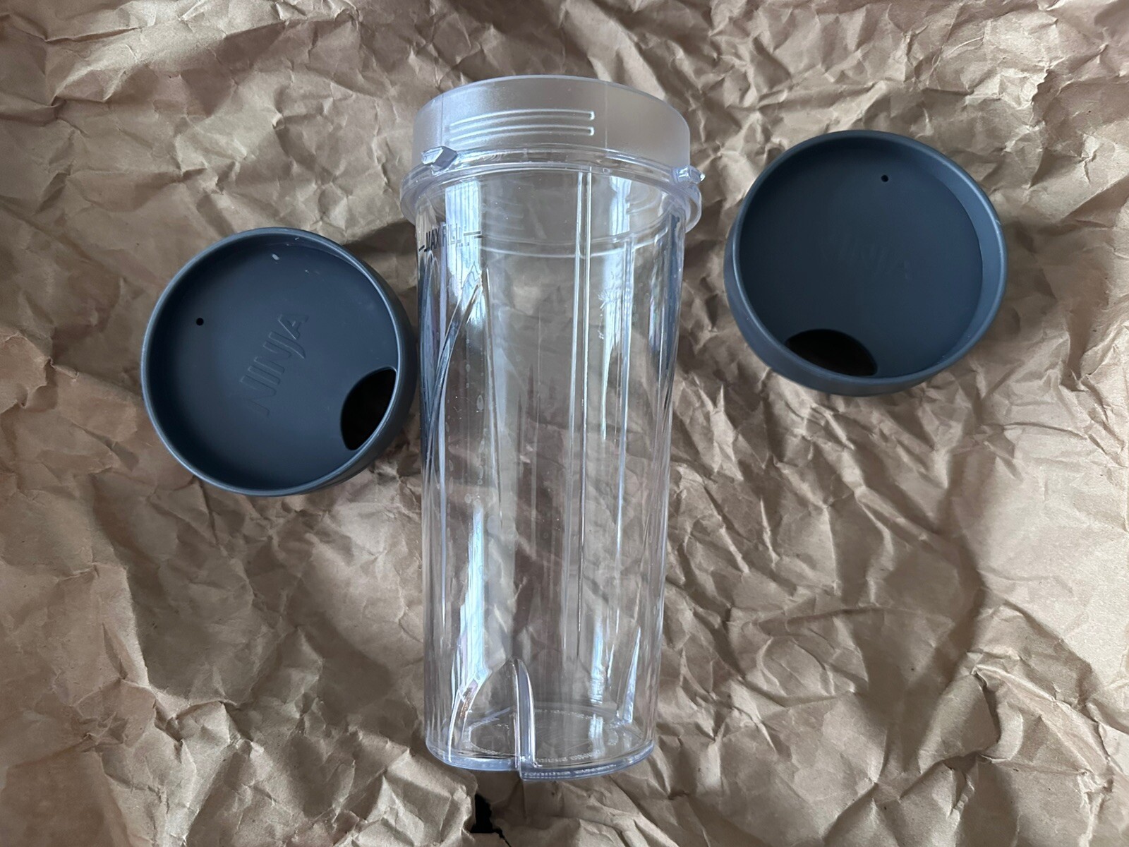 Ninja BL660 Blender Replacement Cup with 2 Lids - Gray