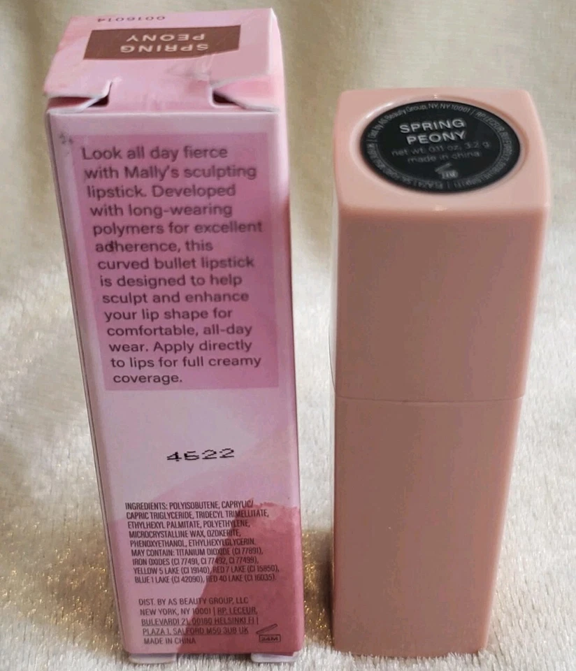 Lápiz labial MALLY XO The Lip Portrait Sculpting SPRING PEONY 0,11 oz 3,2 g nuevo en caja, punta Foto 4 de 4