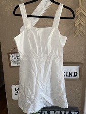 Women’s Copper Key White Lace Trim Sundress Size Small EUC