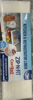 Con-Tact Zip-N-fit Kitchen and Rerigerator Liner 2 Sheets BPA Free 16''x18''