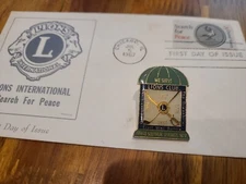 1957 Greenbrier Hotel Springhouse Oakhurst Cival War WSS WV Lions Club Pin