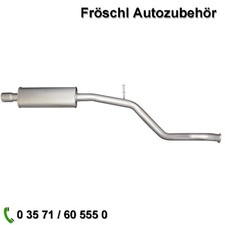für Peugeot 206 CC 2.0i 16V Schalldämpfer Mitteltopf Vorschalldämpfer Auspuff a*