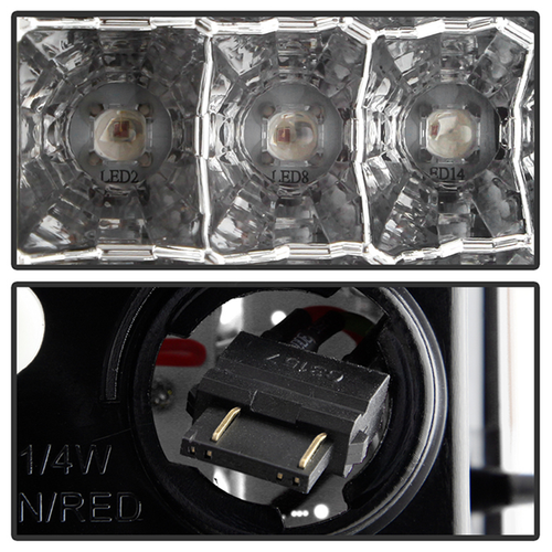 Spyder LED Tail Light Pair Chrome Clear For Chevy Suburban, Tahoe & GMC Yukon XL - Bild 5 von 12