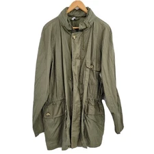 Holt Renfrew Made In Italy Size 54 Military Style Lightweight Jacket Flawed 