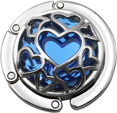 Multiple Hearts Style Premium Foldable Handbag Bag Purse Hanger Table Hook Holde