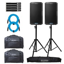 Alto Pro TS412 12" 2-Way Powered Active DJ PA Speaker w Bluetooth Pair  Stands