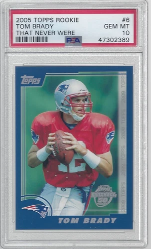 2005 Topps Throwbacks Promos #6 Tom Brady PSA 10