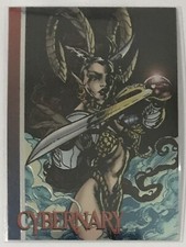 1993 Wizard Magazine Series 3 #9 CYBERNARY * Prismatic * JIM LEE * Brandon Choi