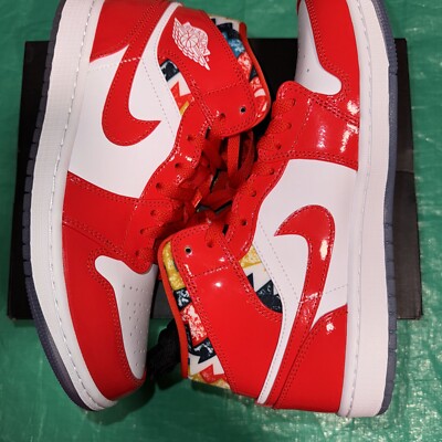 Nike Air Jordan 1 Mid SE 'Barcelona Sweater' Men's Sz 8.5 Sneaker