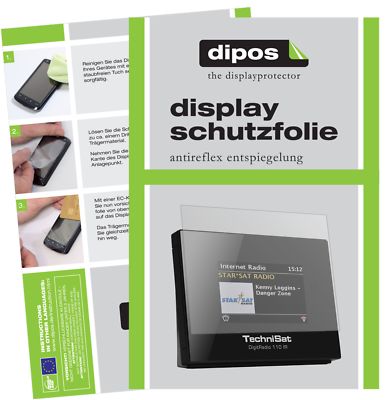 3x Schutzfolie für TechniSat DigitRadio 110 IR matt Displayschutzfolie Display