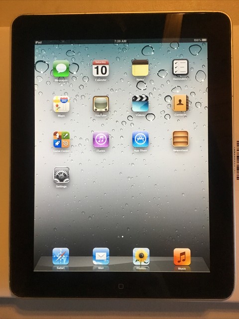 Apple Ipad 1st Gen 64gb Wi Fi 9 7in Black Ca For Sale Online Ebay